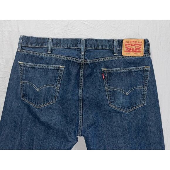 Levi's 505 Regular Straight 5-Pocket 100% Cotton Denim Jeans. Men's 40X30, GUC! - Picture 9 of 9